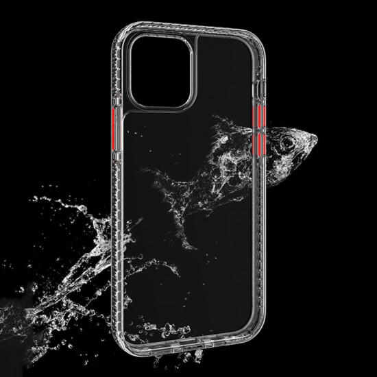 Transparent Shockproof Clear Back Shell Case for iPhone 12 Mini 5.4 (Clear)
