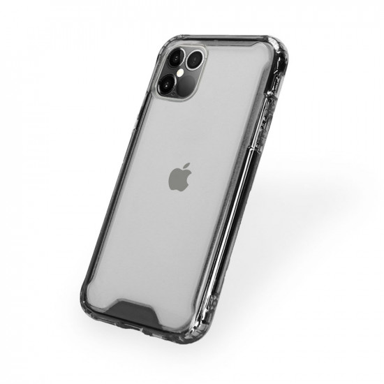 Clear Armor Hybrid Transparent Case for iPhone 12 / iPhone 12 Pro 6.1 (Smoke)