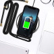 Crossbody Lanyard Neck Strap Adjustable Necklace Pro Silicone Case Bag for iPhone 12 / 12 Pro 6.1 (Black)