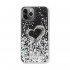 Love Heart Crystal Shiny Glitter Sparkling Jewel Case Cover for iPhone 12 Mini 5.4 (Black)