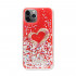 Love Heart Crystal Shiny Glitter Sparkling Jewel Case Cover for iPhone 12 Mini 5.4 (Red)
