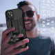 Military Grade Armor Protection Stand Magnetic Feature Case for iPhone 12 Mini 5.4 (Navy Blue)