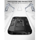 Military Grade Armor Protection Stand Magnetic Feature Case for iPhone 12 Mini 5.4 (Navy Blue)