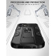 Military Grade Armor Protection Stand Magnetic Feature Case for iPhone 12 Mini 5.4 (Silver)