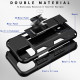 Military Grade Armor Protection Stand Magnetic Feature Case for iPhone 12 Mini 5.4 (Black)