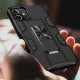 Military Grade Armor Protection Stand Magnetic Feature Case for iPhone 12 Mini 5.4 (Silver)