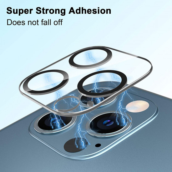 Camera Lens HD Tempered Glass Protector for iPhone 12 Pro Only [6.1] (Transparent Clear)
