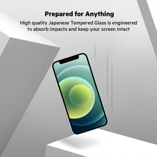 Privacy Anti-Spy Full Cover Tempered Glass Screen Protector for iPhone 12 / iPhone 12 Pro 6.1 (Privacy)
