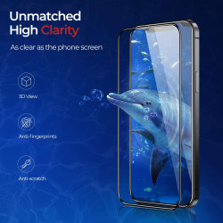 Anti-Static Anti-Dust Transparent HD Tempered Glass Screen Protector for iPhone 12 Pro Max (Clear)