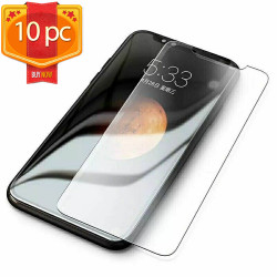 10pc Transparent Tempered Glass Screen Protector for iPhone 12 Mini 5.4 inch (Clear)