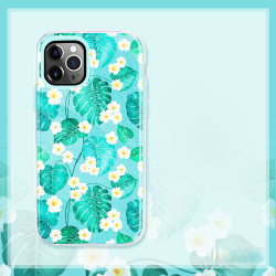 Dual Layer High Impact Protective Hybrid Hard Design Case for iPhone 12 / 12 Pro 6.1 (Green Forest)
