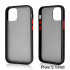 Slim Matte Hybrid Bumper Case for iPhone 12 Mini 5.4 inch (Black)