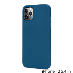 Slim Pro Silicone Full Corner Protection Case for iPhone 12 Mini 5.4 inch (Navy Blue)