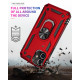 Tech Armor Ring Stand Grip Case with Metal Plate for iPhone 12 Mini 5.4 inch (Red)