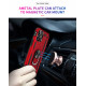 Tech Armor Ring Stand Grip Case with Metal Plate for iPhone 12 Mini 5.4 inch (Red)
