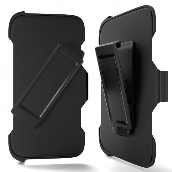 Heavy Duty Armor Robot Case Clip Only for iPhone SE [2020] (Black)