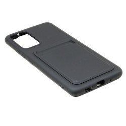 Slim TPU Soft Card Slot Holder Sleeve Case Cover for Samsung Galaxy A82 5G (Black)