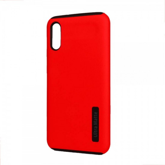 Ultra Matte Armor Hybrid Case for Samsung A01 Core (Red)