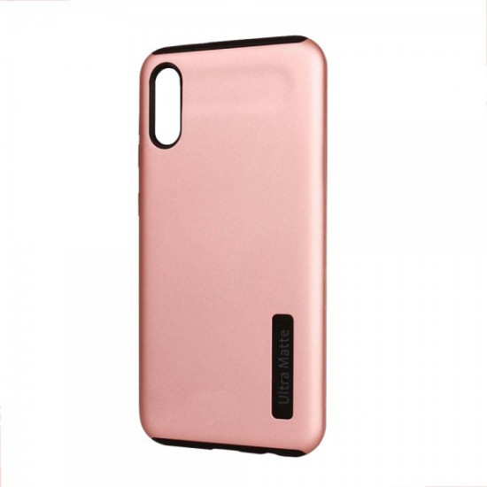 Ultra Matte Armor Hybrid Case for Samsung A01 Core (Rose Gold)