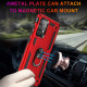 Tech Armor Ring Stand Grip Case with Metal Plate for Samsung Galaxy A72 5G (Red)