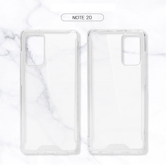 Samsung Galaxy Note 20 Clear Armor Hybrid Transparent Case (Clear)