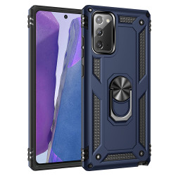 Samsung Galaxy Note 20 Tech Armor Ring Grip Case with Metal Plate (Navy Blue)