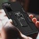 Military Grade Armor Protection Stand Magnetic Feature Case for Samsung Galaxy S21 Ultra 5G (Black)