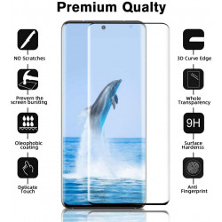 3D Tempered Glass Full Screen Protector with Working Adhesive In Screen Finger Scanner for Samsung Galaxy S21+ Plus 5G (Clear)