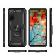 Tech Armor Ring Stand Grip Case with Metal Plate for Samsung Galaxy S21+ Plus 5G (Black)