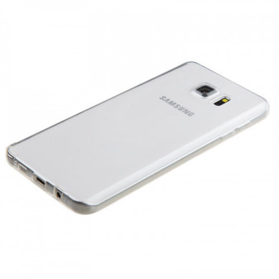 Samsung Galaxy S6 Edge Plus Crystal Clear Gummy Hybrid Case (Clear)