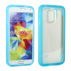 Samsung Galaxy S5 SM-G900 Gummy Hybrid Case (Blue Clear)