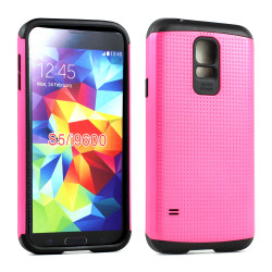 Samsung Galaxy S5 i9600 Slim Armor Hybrid Case (Hot Pink)