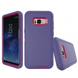 Galaxy S8 Plus Armor Robot Case (Purple Hot Pink)