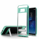 Samsung Galaxy S8 Plus Clear Armor Bumper Kickstand Case (Green)