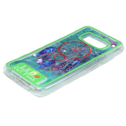 Samsung Galaxy S8 Plus LED Flash Design Liquid Star Dust Case (Dream Catcher Green)