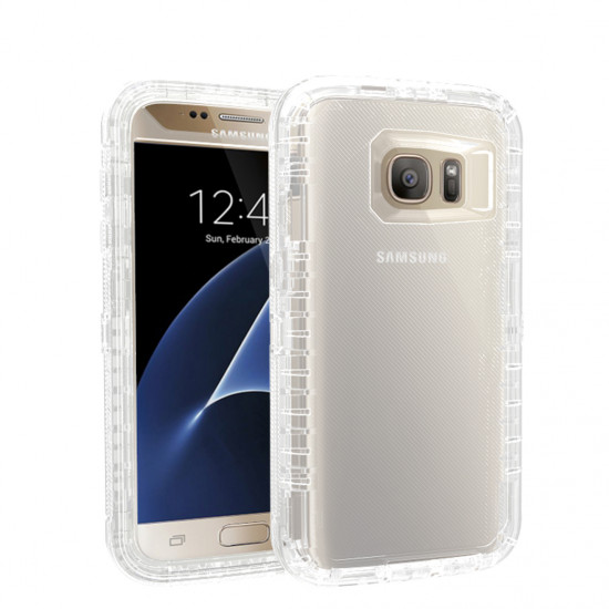 Galaxy S8 Transparent Armor Robot Case (Clear)