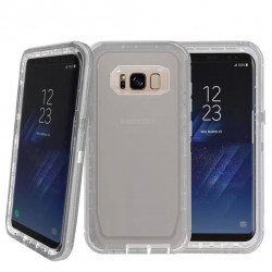 Galaxy S8 Plus Transparent Armor Robot Case (Smoke)