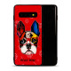 Galaxy S10 Design Tempered Glass Hybrid Case (Hello Dog)