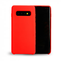 Galaxy S10 Slim Silicone Hard Case (Red)