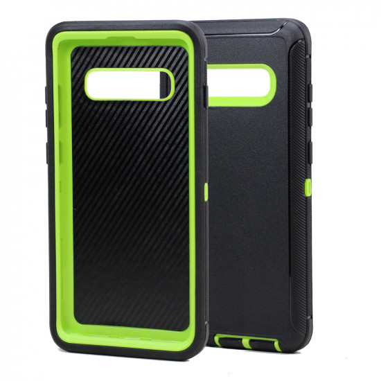 Galaxy S10e Armor Robot Case (Black Green)