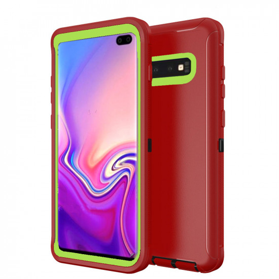 Galaxy S10e Armor Robot Case (Red Green)