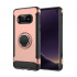 Galaxy S10e 360 Rotating Ring Stand Hybrid Case with Metal Plate (Rose Gold)