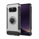 Galaxy S10e 360 Rotating Ring Stand Hybrid Case with Metal Plate (Silver)