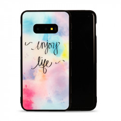 Galaxy S10e Design Tempered Glass Hybrid Case (Enjoy Life)