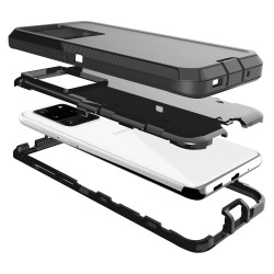 Heavy Duty Armor Robot Case for Samsung Galaxy S20 6.2 inch (Black Black) Heavy Duty Armor Robot Case for Samsung Galaxy S20 6.2 inch (Black Black)