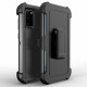 Heavy Duty Armor Robot Case with Clip for Samsung Galaxy S20 Ultra 6.9 inch (Black Black)