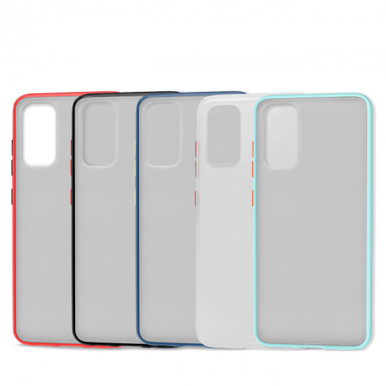 Samsung Galaxy S20+ Plus (6.7in) Slim Matte Hybrid Bumper Case (Smoke Black)