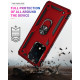Samsung Galaxy S20 Ultra (6.9in) Tech Armor Ring Grip Case with Metal Plate (Red)
