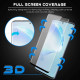 Galaxy S20 (6.2in) 3D Tempered Glass Full Screen Protector with Working Adhesive In Screen Finger Scanner (Black)