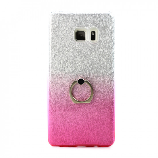 Galaxy Note FE / Note Fan Edition / Note 7 Shiny Armor Ring Stand Hybrid Case (Pink)